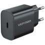 Vention Cargador de Pared 20W USB-C con Cable Lightning Negro G17B0-EU
